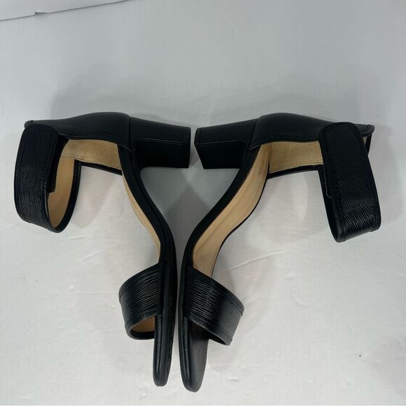 New! Nurture Leila Leather Slip On Cushioned Open Toe Women’s Heeled Sandals 8M - Picture 5 of 10